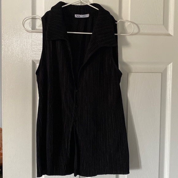 Zara | black no sleeve tops SzSmall - Picture 2 of 6